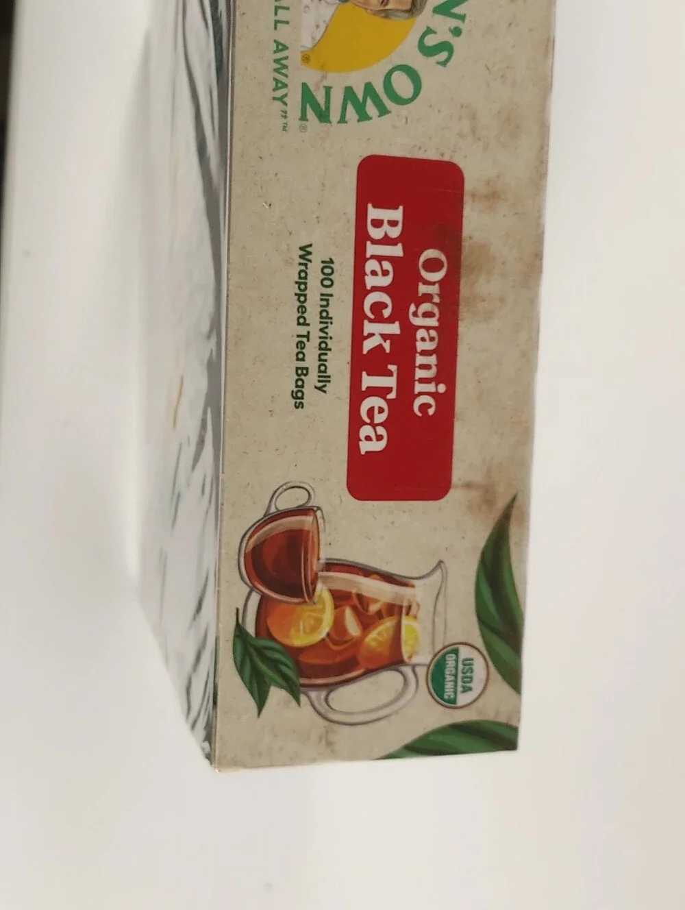 Newman's Own Organic Black Tea 100 Tea Bags USDA Certifed Contains Caffeine